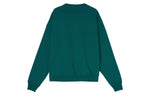 Men's Nike Lab Fleece Crew Solid Color Plush Stay Warm Sports Round Neck Pullover Green DA0318-340