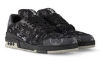 LOUIS VUITTON LV Trainer Sneakers 'Black Grey Denim Monogram' 1AC4ZB