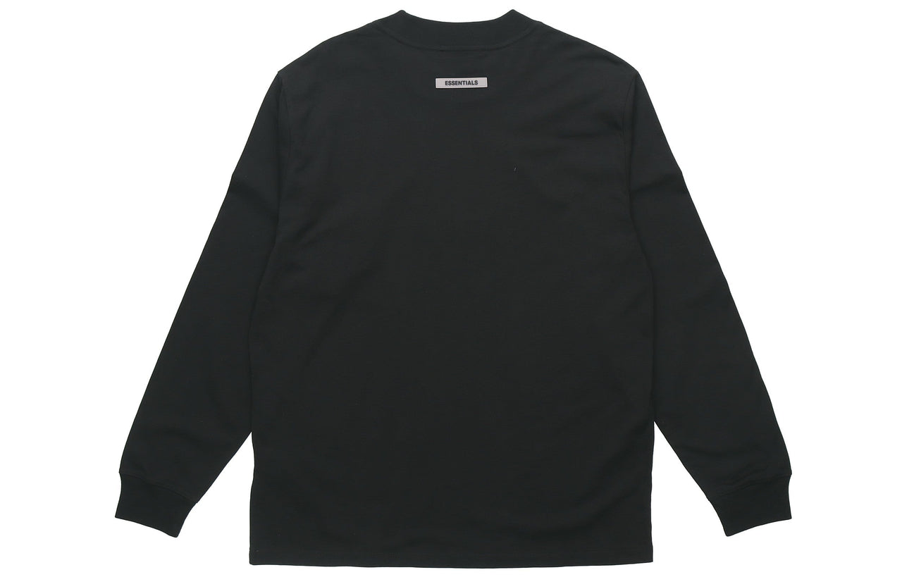 Fear of God Essentials FW20 SS20 Boxy Long Sleeve T-Shirt 'Black' FOG-SS20-400