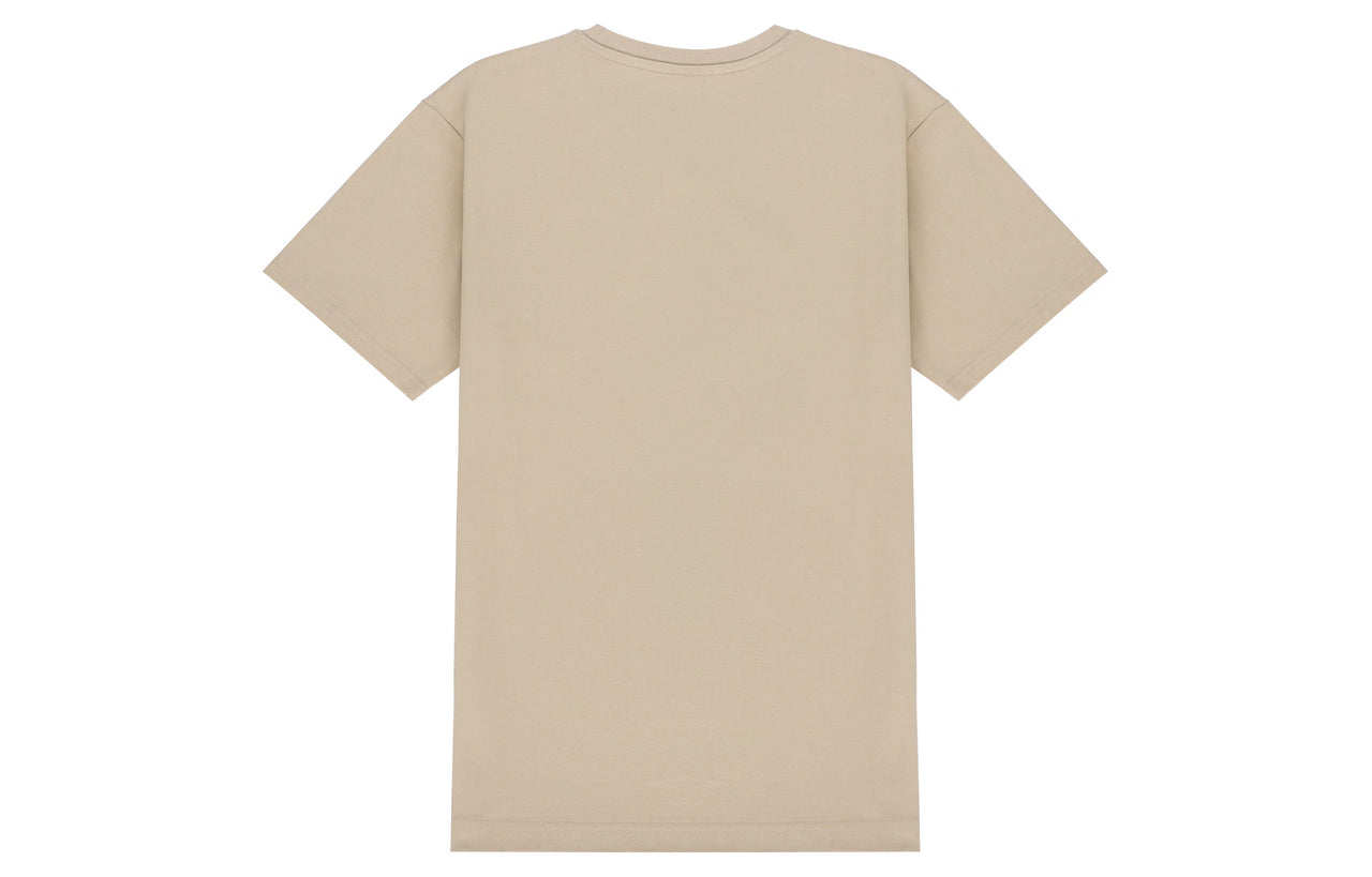 New Balance Logo Embroidered Knit Sports Round Neck Short Sleeve Light Grey T-Shirt AMT21548-PEB