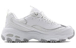 (WMNS) Skechers D'Lite-Looking Glass 'White Grey' 11959-WHT