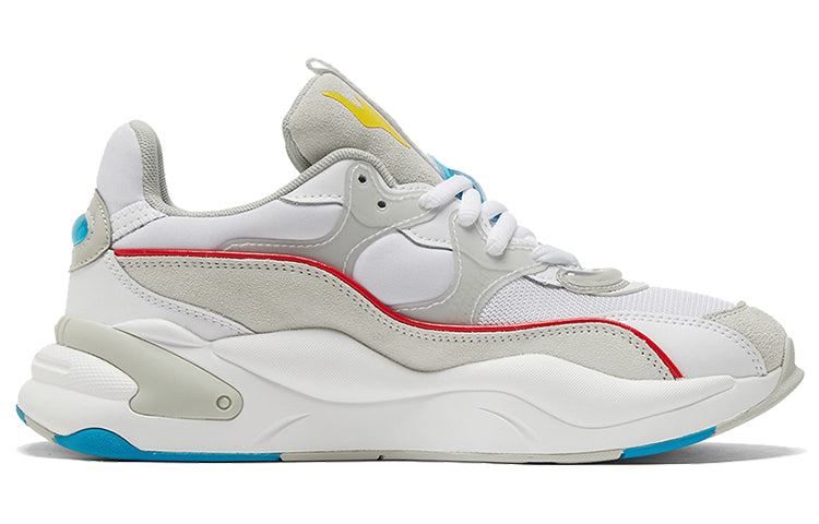 (WMNS) PUMA RS-2K POWER PLAY WNS WHITE-GRA 'White Gray Yellow' 375132-02