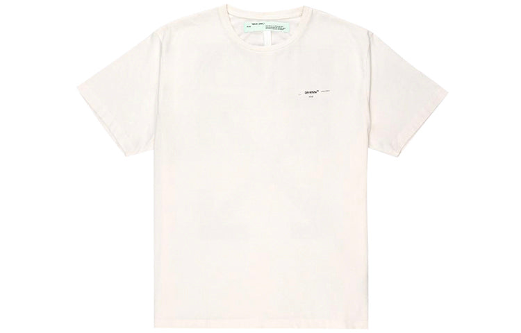 Off-White Painting Arrow Cotton Short Sleeve White OMAA038G20JER0060110