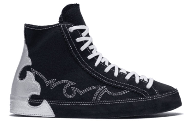 (WMNS) Converse Chuck Taylor All Star Sasha High Top Black Silver 'Blue White' 565002C