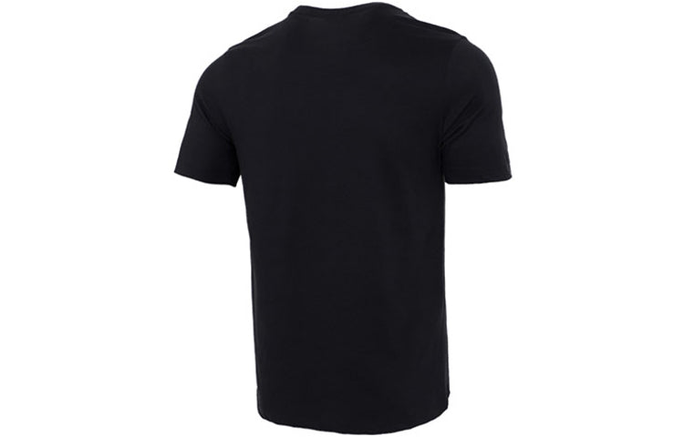 Nike Basketball Sports Contrasting Colors Printing Round Neck Short Sleeve Black DD0804-010