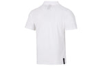 adidas Wj Solid Color Logo Micro Mark Athleisure Casual Sports Short Sleeve Polo Shirt White HE5166