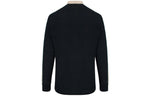 Gucci SS20 Side Sleeve Logo Striped Ribbon Long Sleeve Polo Shirt For Men Black 598955-XJB0Q-1082