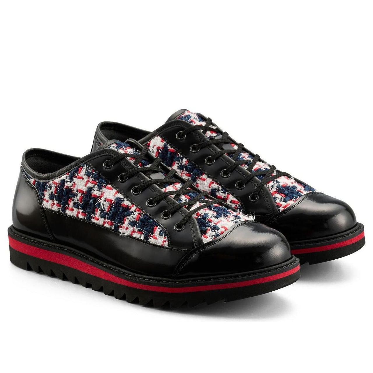 Onitsuka Tiger Blucher Lo 'Black Classic Red Tweed' 1183C330-002