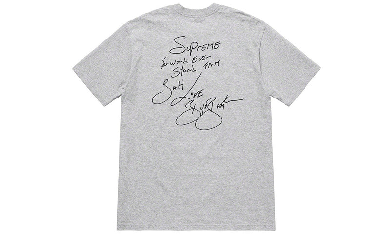 Supreme SS19 Buju Banton Tee Reggae Character Printing Short Sleeve Unisex Gray SUP-SS19-10458