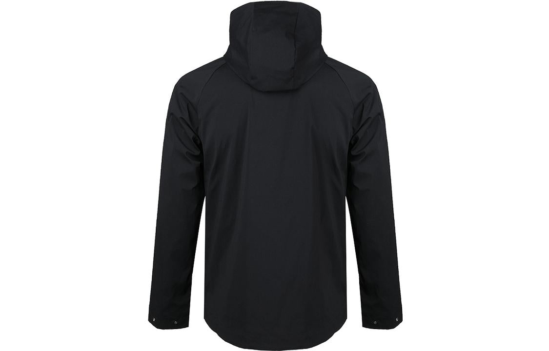 Men's adidas Wj Jkt Wb Solid Color Zipper Hooded Jacket Black DW4679