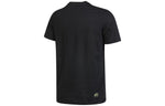 Men's adidas neo SS22 Pattern Cartoon Printing Sports Pullover Short Sleeve Black T-Shirt HS6807