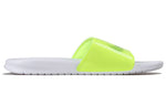 Nike Benassi JDI Print Fluorescence Yellow Slippers Volt-white CI5927-771