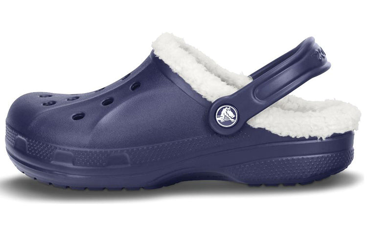 Crocs Classic Clog Crocs Stay Warm Wear-Resistant Navy Blue Unisex Slippers 16244-49U