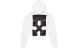 Men's Off-White FW21 Logo Printing Pullover Loose Version White OMBB037F21FLE0160110
