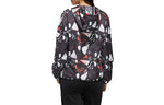 (WMNS) adidas neo Printing Hooded Jacket Black DW7813