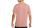 Nike Yoga Dri-FIT Solid Color Quick Dry Sports Short Sleeve Red DJ9651-652