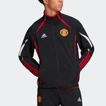 adidas Logo Stand Collar Stripe Long Sleeves Jacket Black H64069