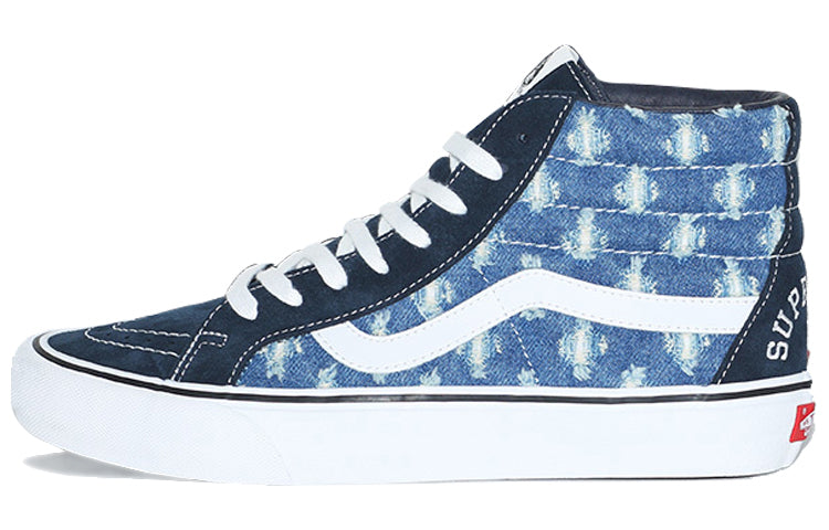 Vans Supreme x SK8-HI 'Blue Hole Punch Denim' VN0A38Z32DD