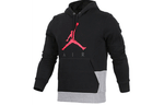 Men's Air Jordan Logo Printing Colorblock Fleece Lined Black 942776-010