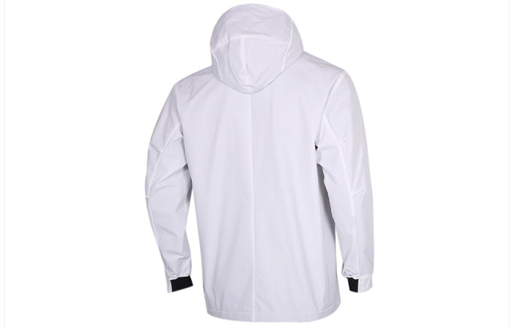 adidas Zipper Cargo Woven Fleece Lined Jacket White FM9394
