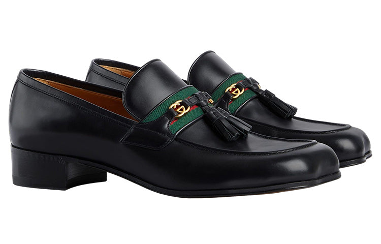 Gucci Tassel Loafers 'Black' 744406-1W610-1066