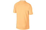 Men's Nike Solid Color Logo Printing Double Buttons Placket Yellow Polo Shirt BV1195-251