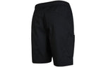 Men's adidas Solid Color Logo Printing Casual Straight Shorts Black HM2984