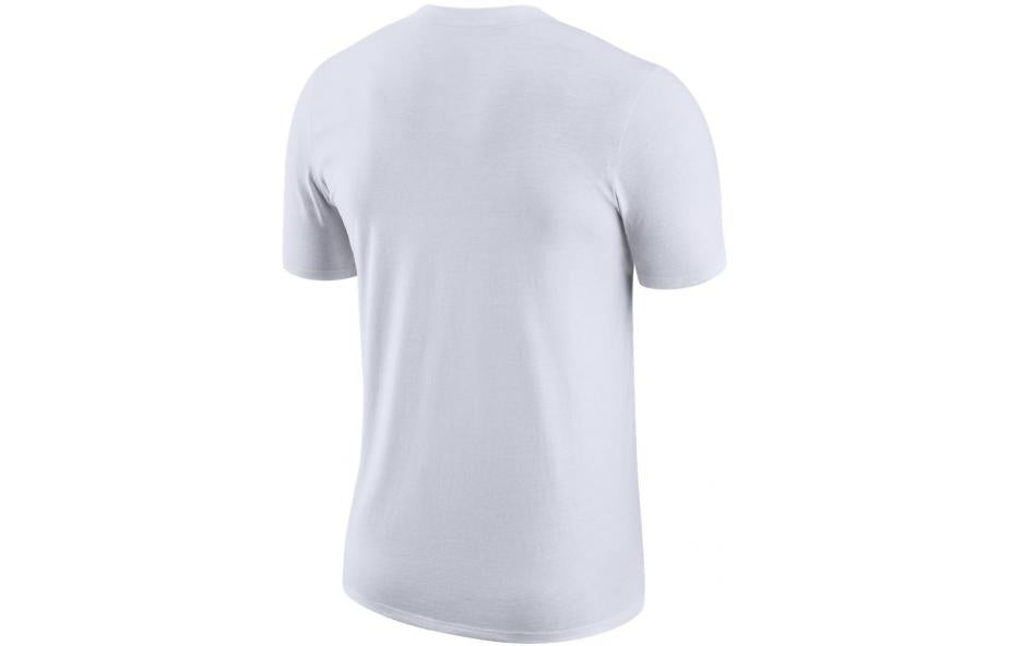 Nike Los Angeles Lakers Logo Alphabet Printing Round Neck Short Sleeve White CT9445-100