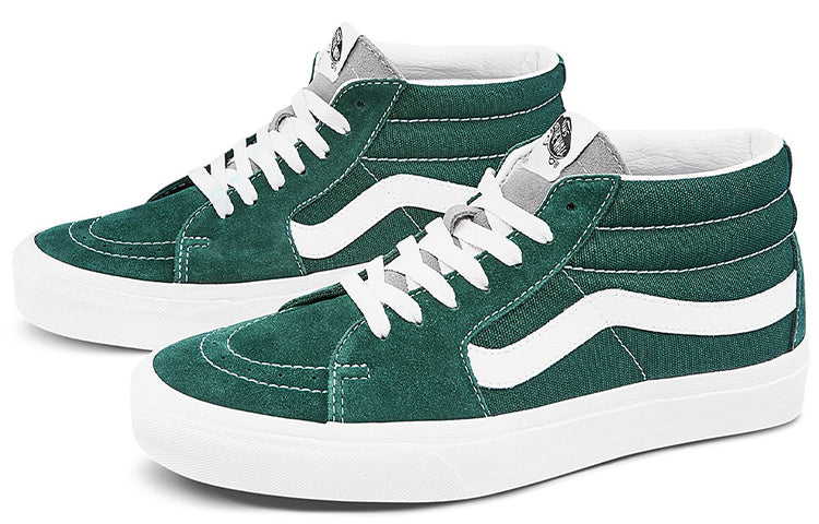 Vans Sk8-Mid Classic Mid-Top Casual Skate Shoes Unisex Green VN0A3WM322K