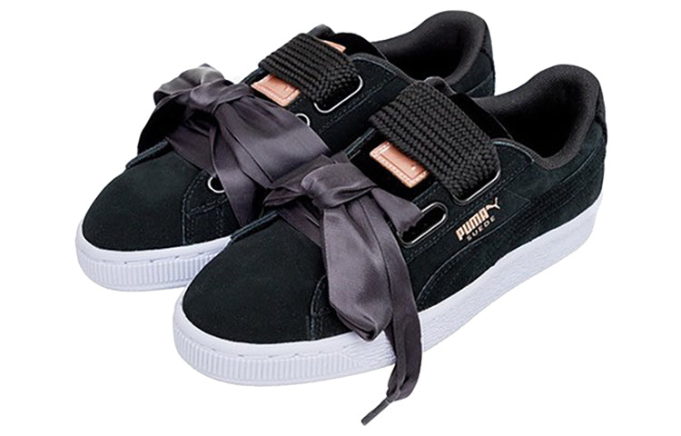 (WMNS) PUMA Suede Heart Vr Black/White 365111-02