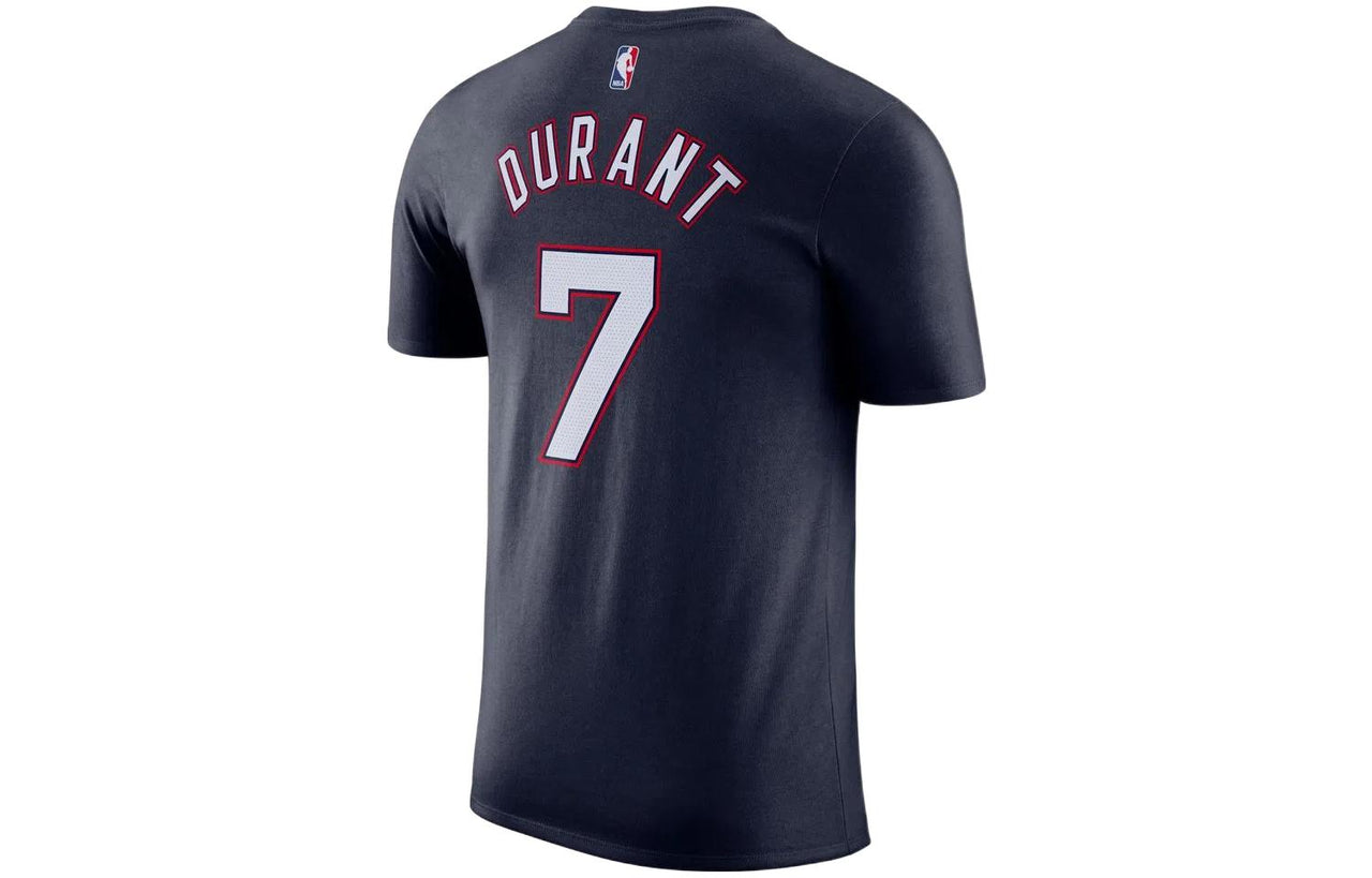 Nike NBA Brooklyn Nets Durant No. 7 T-Shirt 'Navy White Red' DA7359-419