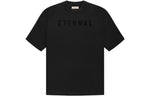 Fear of God Eternal Logo Flocked Crewneck T-Shirt 'Black' FGE50-001AJER-001