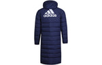 adidas Logo hooded down Jacket Navy Blue GM5246
