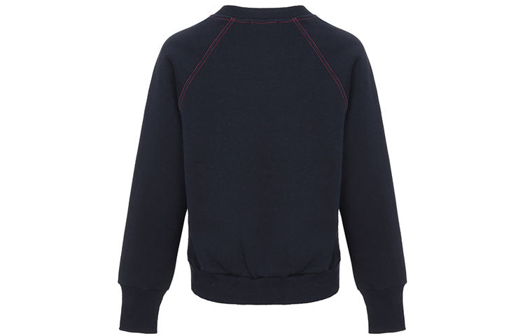 (WMNS) Burberry Logo Embroidered Hoodie Deep Blue 40529791