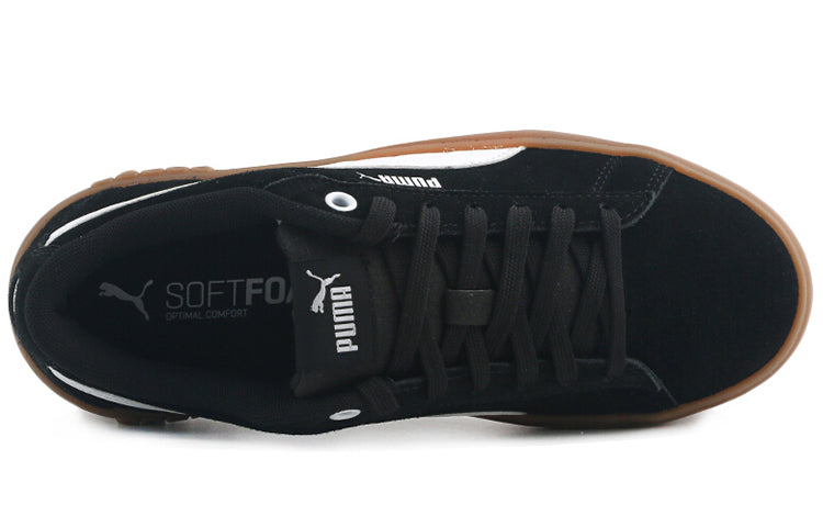 (WMNS) PUMA Smash Platform v2 Suede 'Black Gum' 373037-01