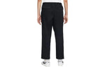 Men's Nike Solid Color Logo Embroidered Elastic Waistband Straight Casual Pants/Trousers Black DQ4297-010