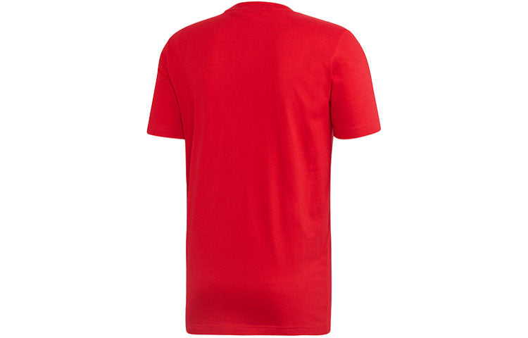 adidas Large Logo Sports Stylish Short Sleeve Red FL3943