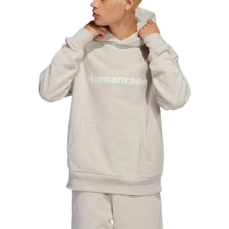 adidas x Pharrell Humanrace Logo Hoodie 'Aluminium' HS4818