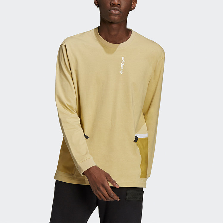 adidas originals G Outd Ls Tee Contrasting Colors Pocket Sports Long Sleeves H09364