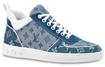 (WMNS) LOUIS VUITTON LV Boombox Monogram Sneakers Denim-Blue 1A8E3S