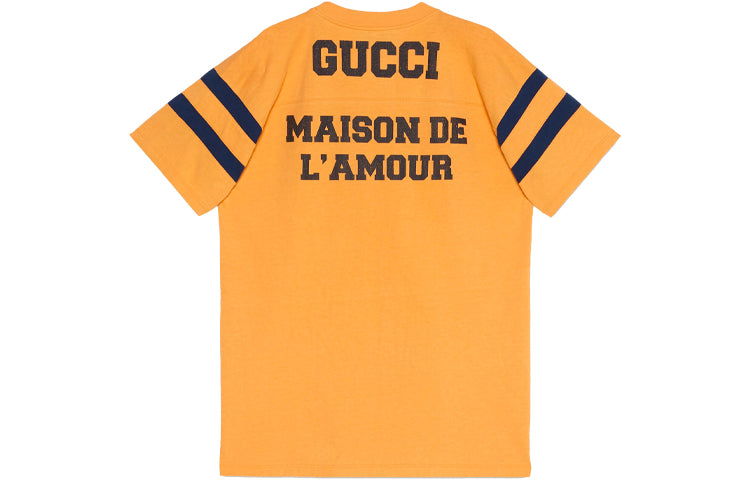 GUCCI T-Shirt With 25 Gucci Print 'Crop Inchiostro' 655459-XJDHI-7477