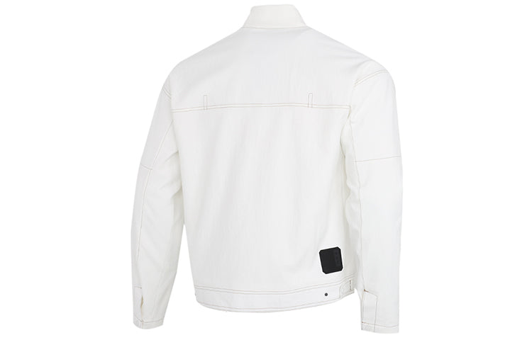 adidas Wj Jkt Denim Series Casual Sports Woven Jacket White GP0906