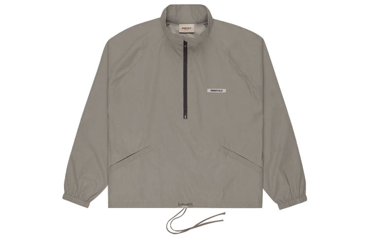 Fear of God Essentials FW20 Half Zip Track Jacket 'Cement' FOG-FW20-359