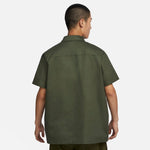Nike Woven Military Short-Sleeve Button-Down Shirt 'Olive Green' DX3341-325