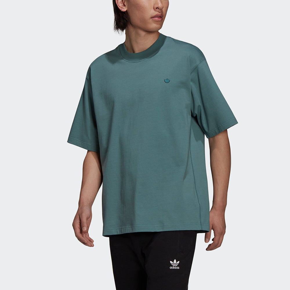 adidas originals C Tee Solid Color Small Label Loose Sports Short Sleeve Green HC8588