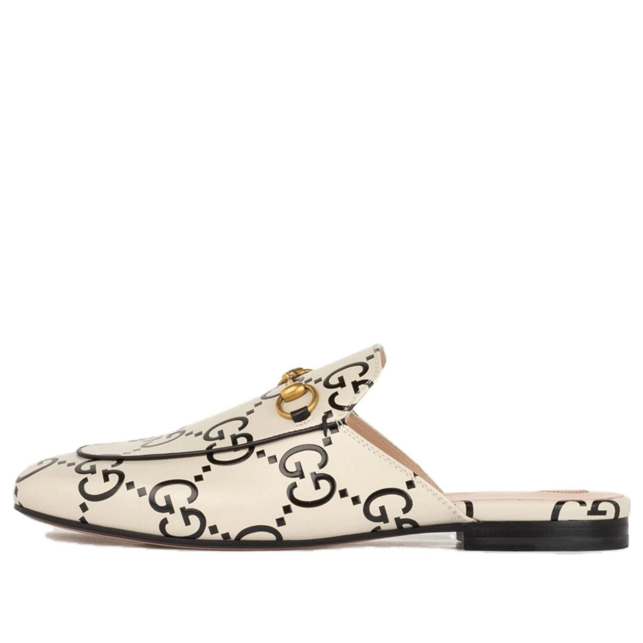 (WMNS) Gucci Princetown GG Debossed Leather Slipper 'Black Nerd' 557730-UGM30-9180