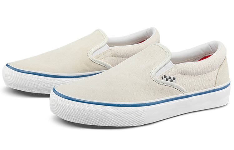 Vans Slip-on Casual Low Tops Skateboarding Shoes Unisex White VN0A5FCAACV