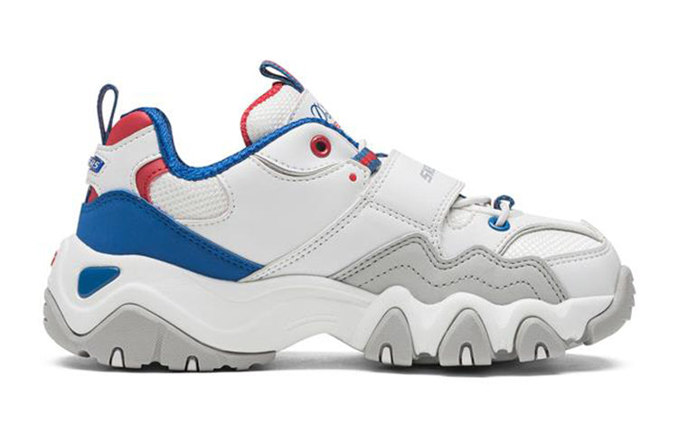 Skechers D'Lites II K Running Shoes White/Blue 996301L-WGBL