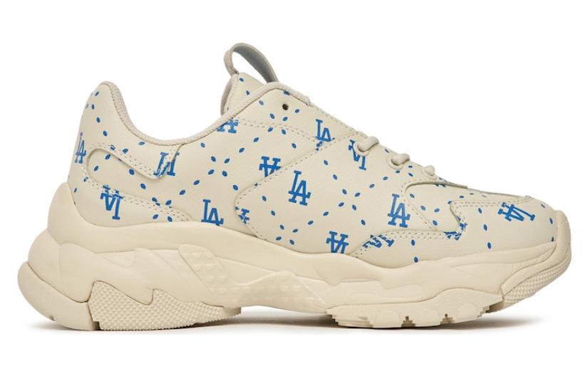 MLB Bigball Chunky Monogram LA Dodgers 'Beige White Blue' 3ASHMS13N-07IVS