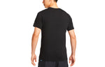 Nike Logo Solid Color Casual Round Neck Short Sleeve Black DR0998-010